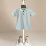 ONEAKIDS Baby & Toddler Outfits Sage Blue Top & Bottom Boys' Set