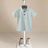 ONEAKIDS Baby & Toddler Outfits Sage Blue Top & Bottom Boys' Set