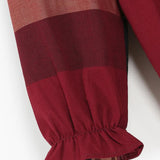 ONEAKIDS Baby & Toddler Outfits Sophia Plaid Burgundy Dress
