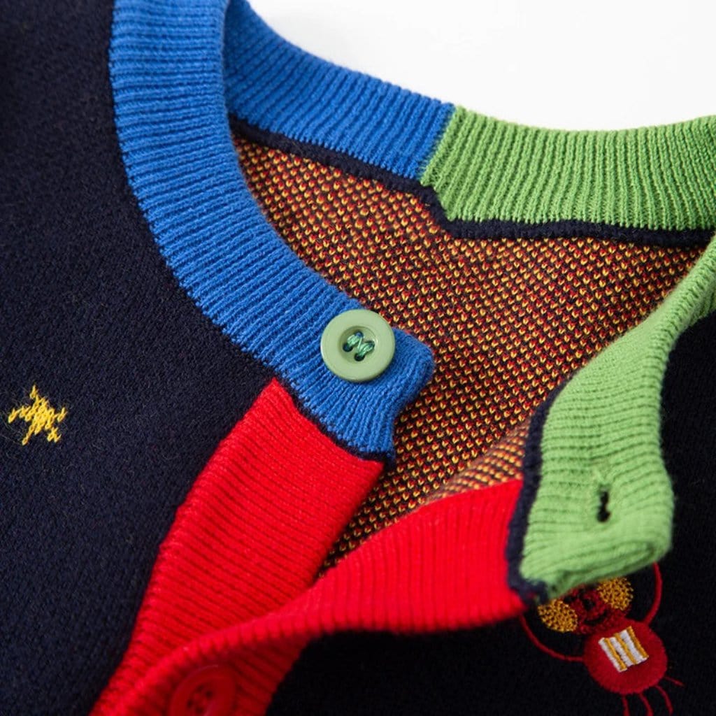 ONEAKIDS Baby & Toddler Outfits Spaceship Unisex Knit Cardigan