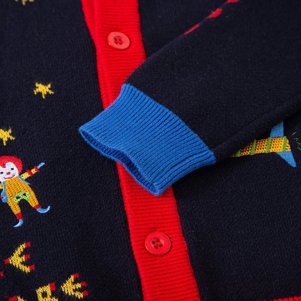 ONEAKIDS Baby & Toddler Outfits Spaceship Unisex Knit Cardigan