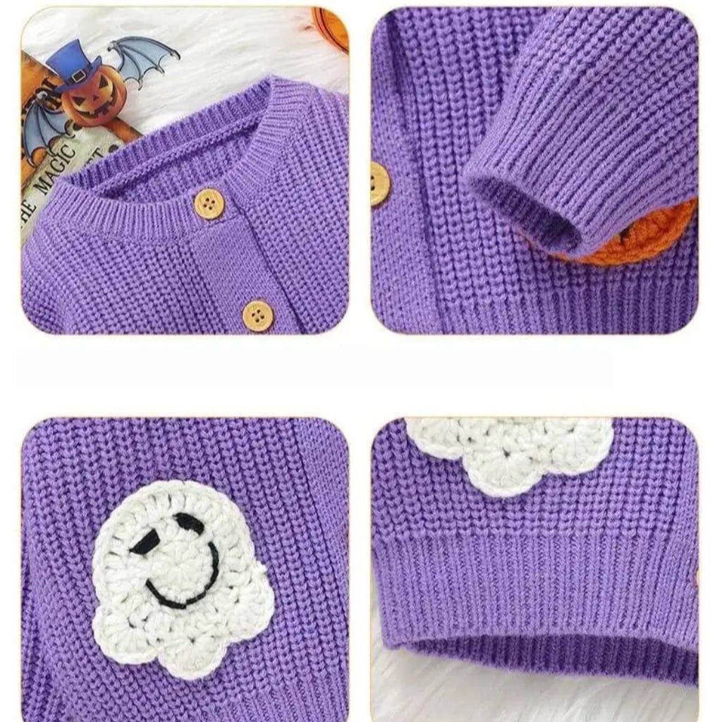 ONEAKIDS Baby & Toddler Outfits Spooky Unisex Halloween Cardigan
