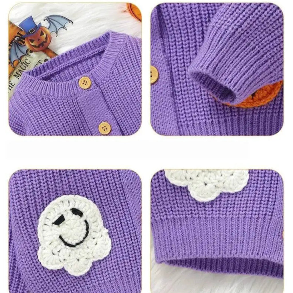 ONEAKIDS Baby & Toddler Outfits Spooky Unisex Halloween Cardigan