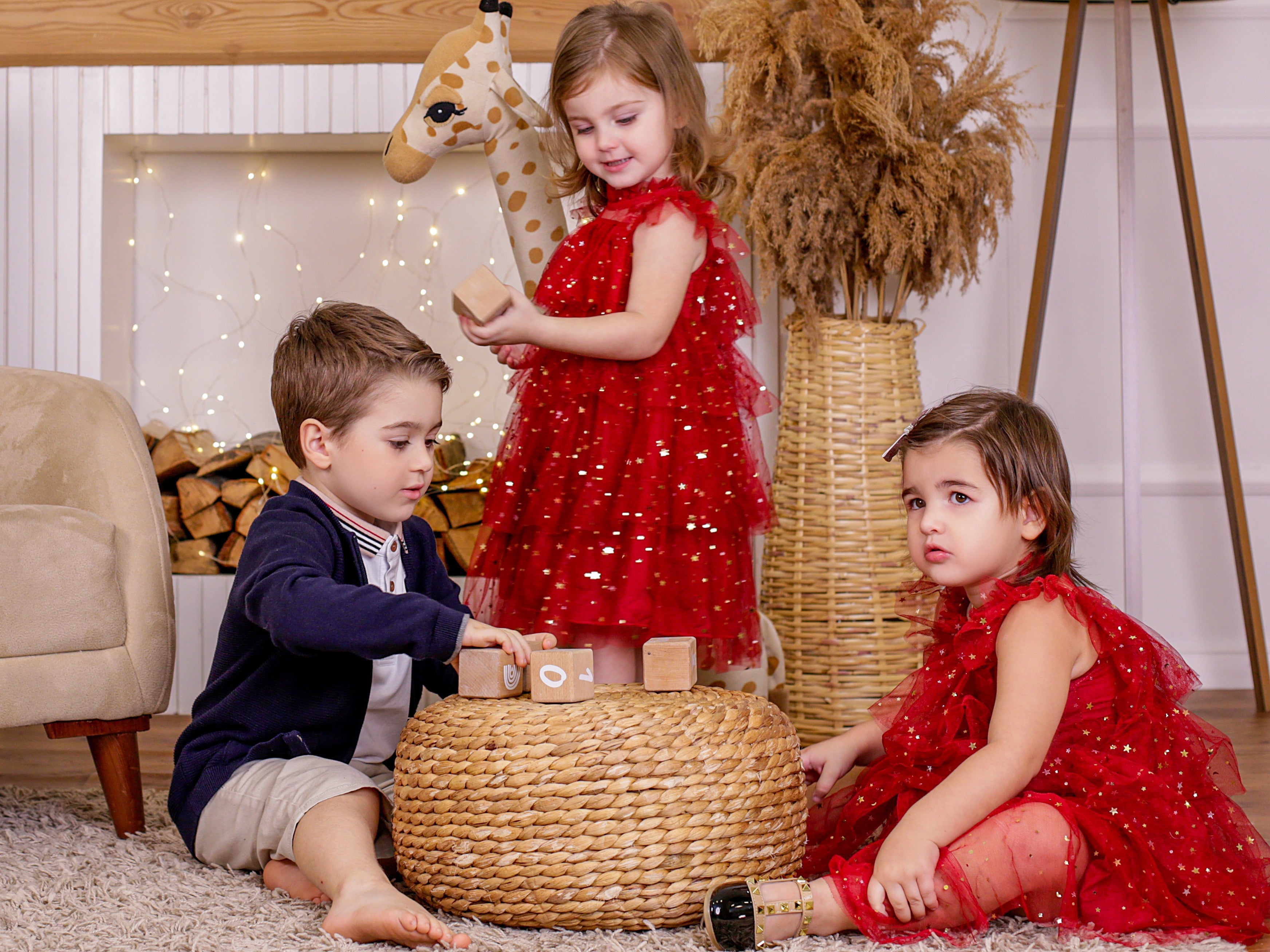 ONEAKIDS Baby & Toddler Outfits Tulle Girls' Festive Dress with Stars