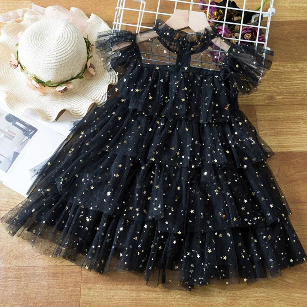 ONEAKIDS Baby & Toddler Outfits Tulle Girls' Festive Dress with Stars