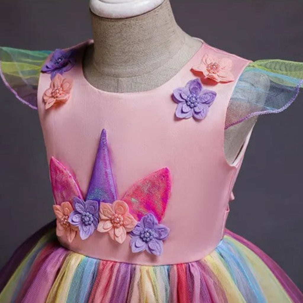 ONEAKIDS Baby & Toddler Outfits Unicorn Flower Girl Party Dress