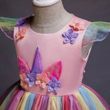 ONEAKIDS Baby & Toddler Outfits Unicorn Flower Girl Party Dress