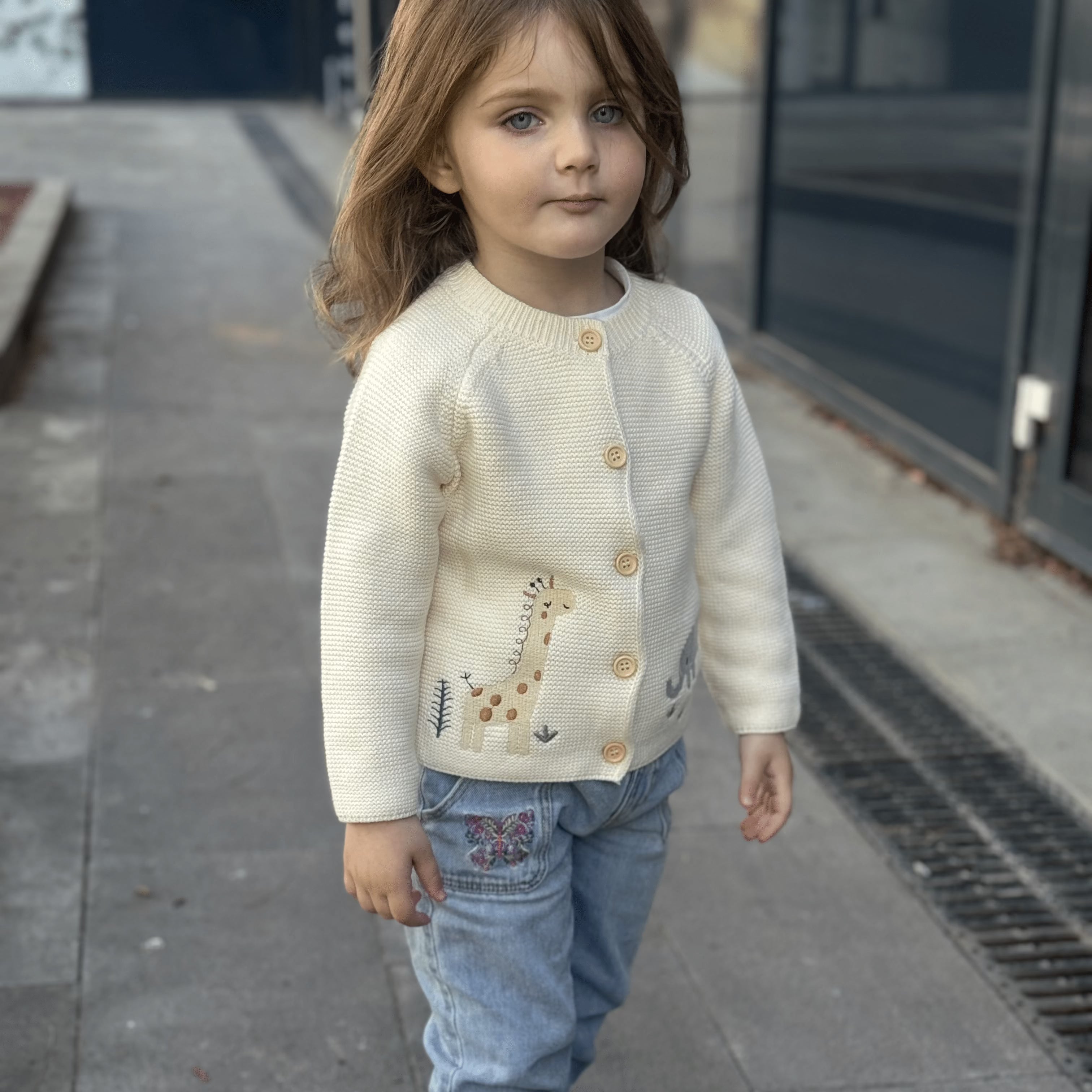 ONEAKIDS Baby & Toddler Outfits Unisex Baby Embroidered Cotton Cardigan