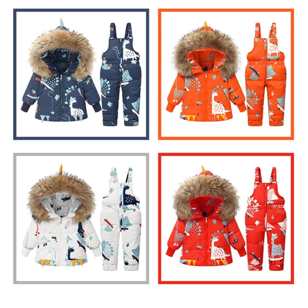 ONEAKIDS Baby & Toddler Outfits Unisex Dino Theme Ski-Wear for Kids
