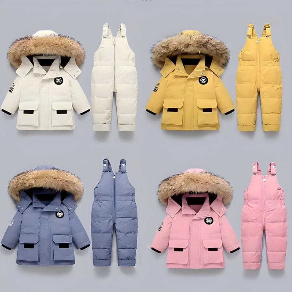 ONEAKIDS Baby & Toddler Outfits Unisex Winter 2-Piece Ski Snowsuit Puffer Jacket and Pants Set