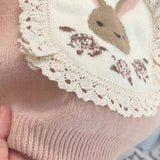 ONEAKIDS Baby & Toddler Outfits Vintage Bunny Wool Girls' Sweater