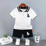 ONEAKIDS Baby & Toddler Outfits WHITE / 12-18M Boys' Dinosaur 2-Piece Matching Set