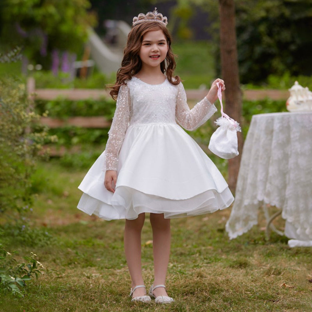 ONEAKIDS Baby & Toddler Outfits WHITE / 12-18M Venus Flower Girl Dress