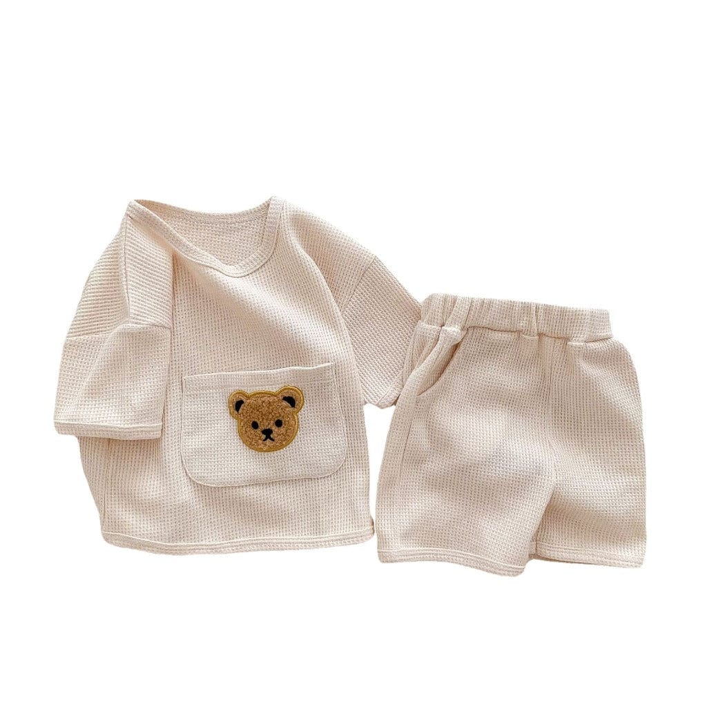 ONEAKIDS Baby & Toddler Outfits WHITE / 3-6M Baby And Toddler 2-Piece Soft Cotton Bear Set