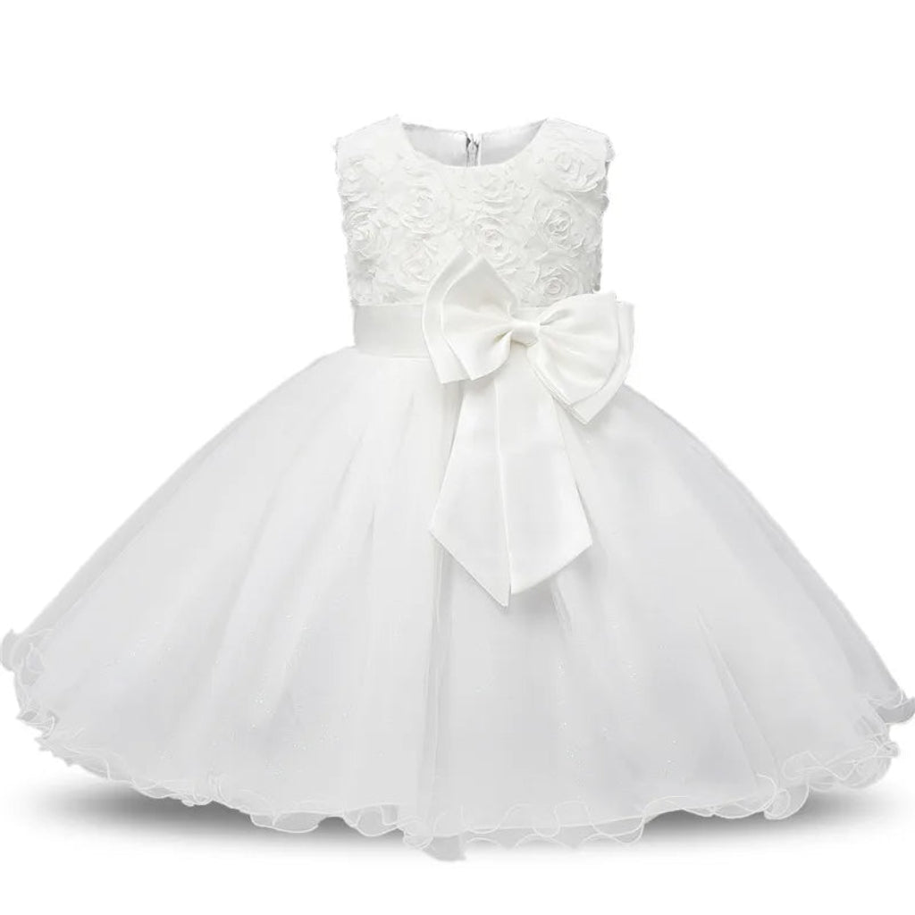 ONEAKIDS Baby & Toddler Outfits WHITE / 3T Gabriella Flower Girls Dress