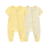 ONEAKIDS Baby & Toddler Outfits YELLOW / 0-3M 2-Piece Unisex Baby Cotton Onesies