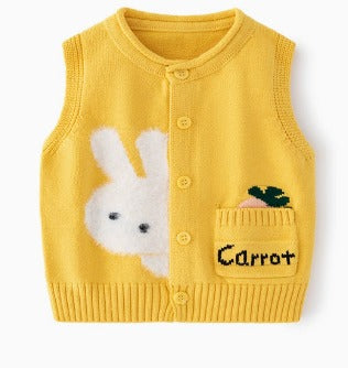 ONEAKIDS Baby & Toddler Outfits YELLOW / 3-6M Rabbit Ears Baby Vest