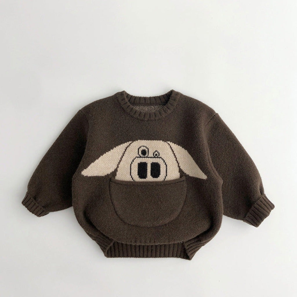 ONEAKIDS Baby & Toddler Tops 12-18M / BROWN Unisex Animal Sweaters