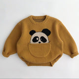 ONEAKIDS Baby & Toddler Tops 12-18M / ORANGE Unisex Animal Sweaters