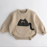 ONEAKIDS Baby & Toddler Tops 12-18M / WHITE Unisex Animal Sweaters