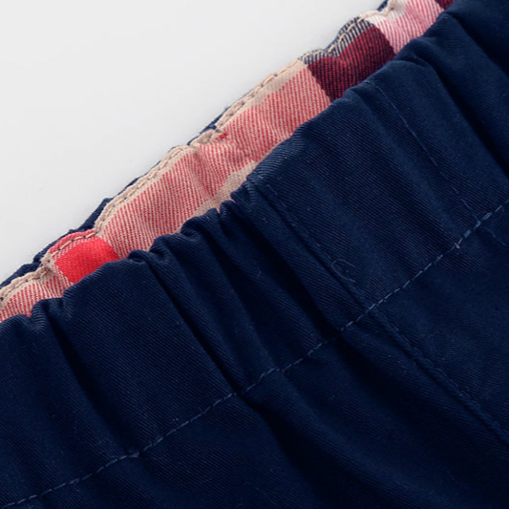 ONEAKIDS Baby & Toddler tops Boys Navy Blue Chino Shorts