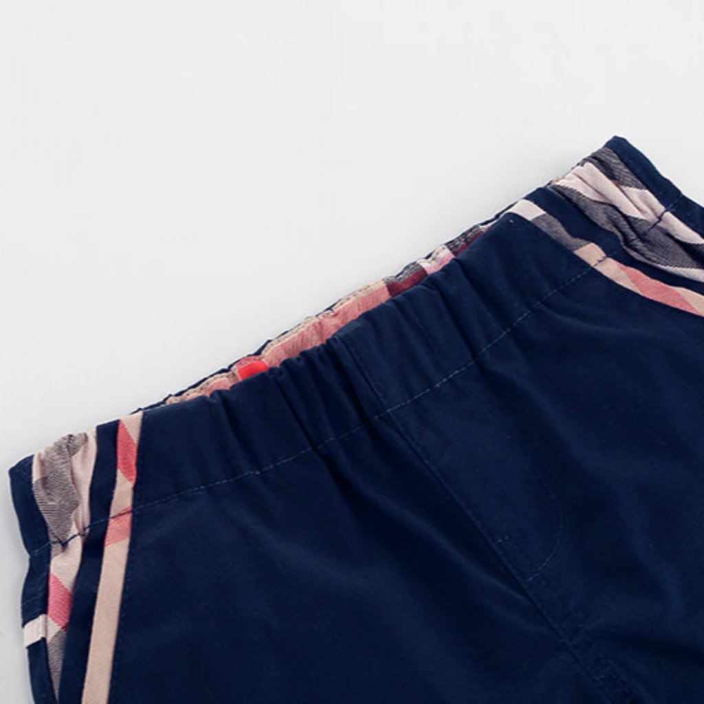 ONEAKIDS Baby & Toddler tops Boys Navy Blue Chino Shorts
