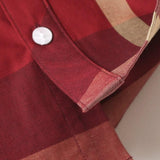 ONEAKIDS Baby & Toddler Tops Boys' Short Sleeve Classic Plaid Shirt