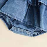 ONEAKIDS Baby & Toddler Tops Denim Cotton Baby Girl Bodysuit