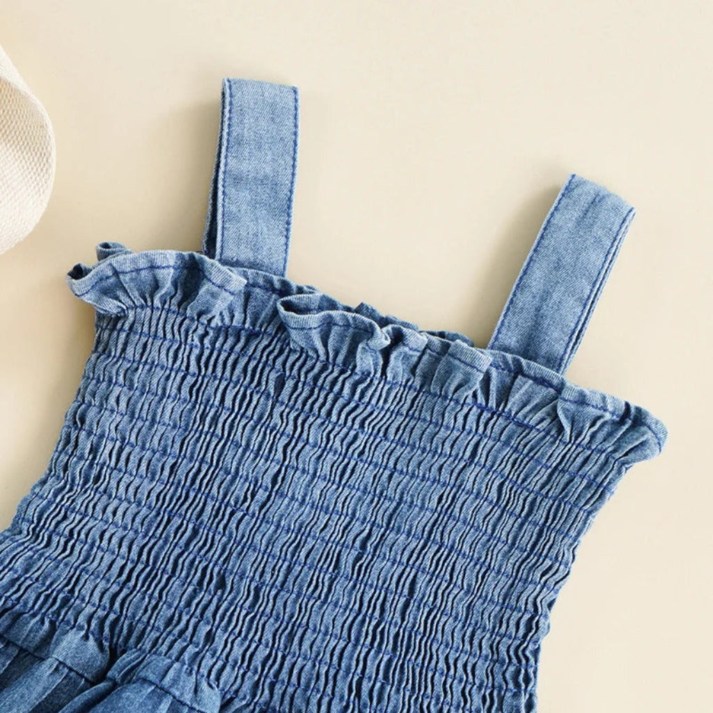 ONEAKIDS Baby & Toddler Tops Denim Cotton Baby Girl Bodysuit