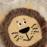 ONEAKIDS Baby & Toddler Tops Unisex Lion Knit Cotton Sweater