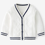 ONEAKIDS Baby & Toddler tops WHITE / 2T Sailor Boys' Knit Cardigan