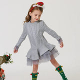 Vestido clásico a cuadros para niña