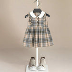 ONEAKIDS Baby & Toddler clothing Back to School Retro Plaid Dress