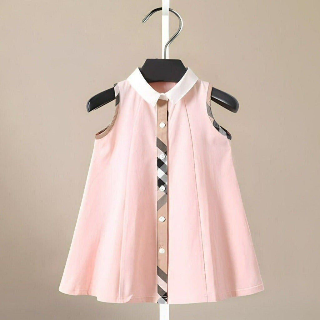 ONEAKIDS Baby & Toddler clothing PINK / 12-18M Vintage Chlo Cotton Girls' Dress