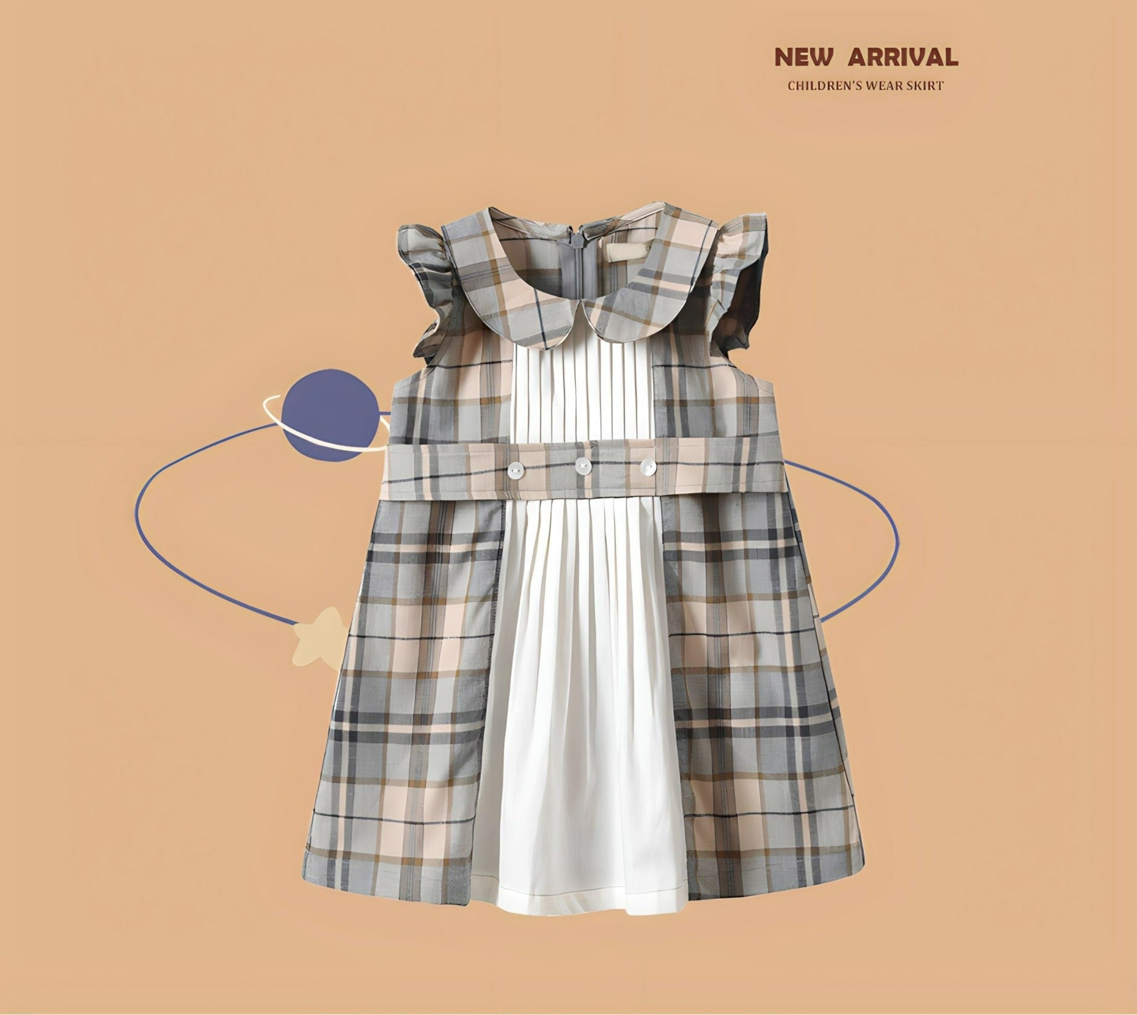 ONEAKIDS Baby & Toddler clothing Retro London Plaid Dress for Girls