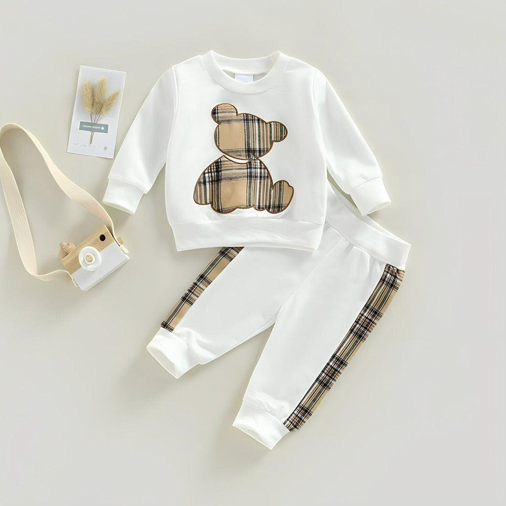 ONEAKIDS Baby & Toddler Outfits 0-3M / WHITE Baby Bear Unisex Set