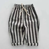 Unisex Beach-Day Striped Pants