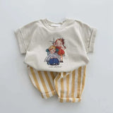 Unisex Beach-Day Striped Pants