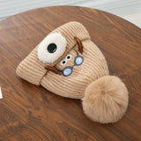 Gorro/gorro unisex bordado de lana de invierno