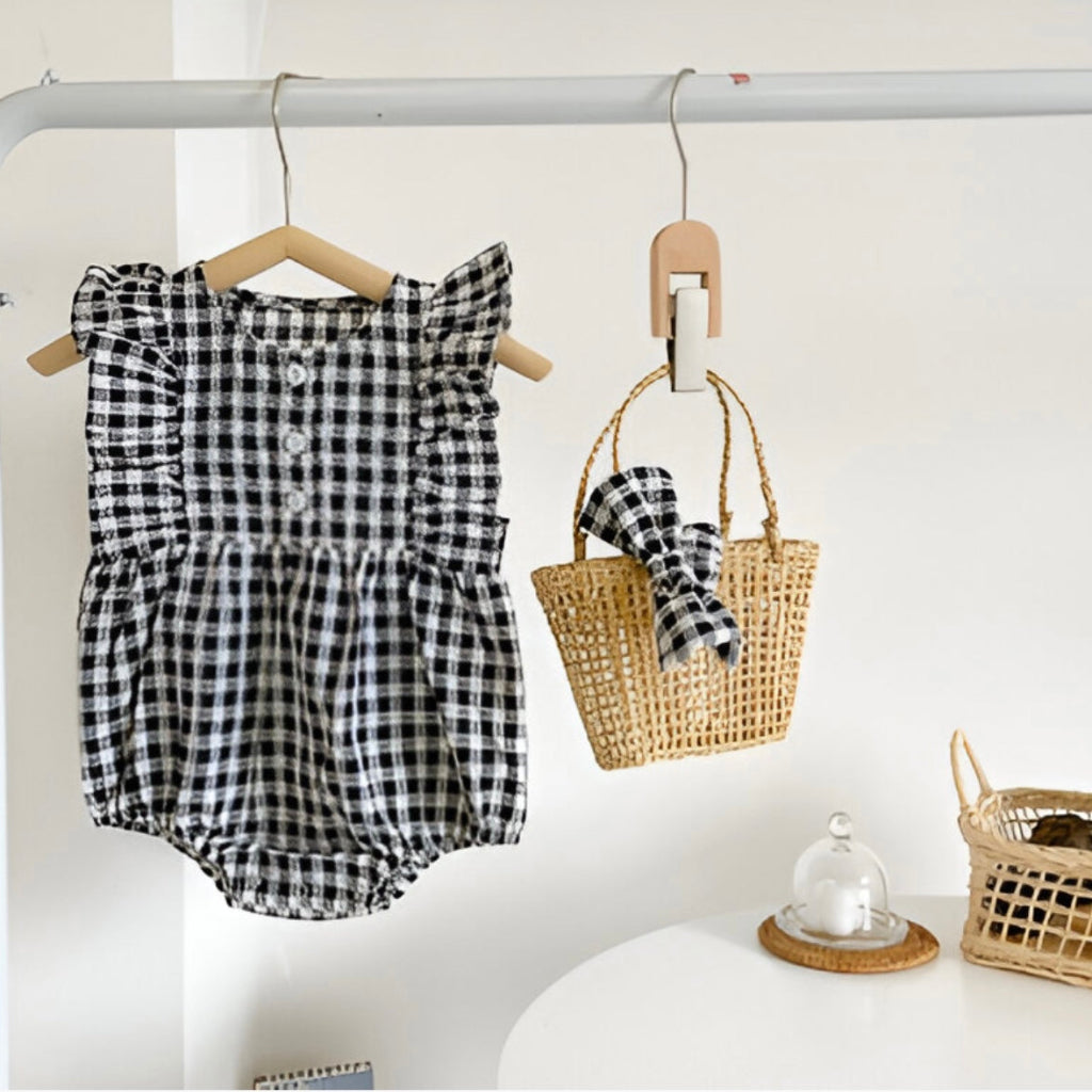Baby Girls’ Mini Gingham Romper