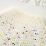 Knitted Heart Sweater & Ruffle Skirt