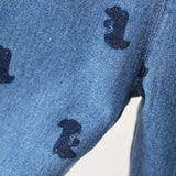 Denim Dinosaur Unisex Jumpsuit