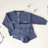 Knit Cotton Elegant Little Girls' Set