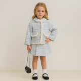 Snow Club Plush Chic Coat & Skirt Set