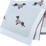 Dog Pattern Cotton Blanket