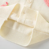 Pink Strawberry Cardigan & Skirt Set