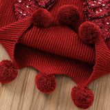 Holiday Ruby Tulle Skirt & Pullover