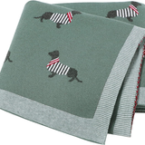 Dog Pattern Cotton Blanket