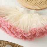 Knitted Heart Sweater & Ruffle Skirt