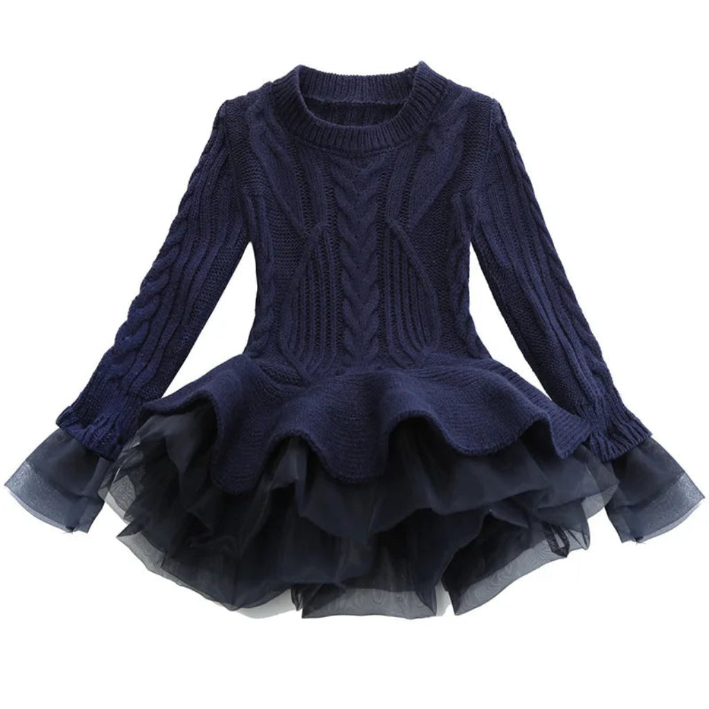 Vestido clásico a cuadros para niña